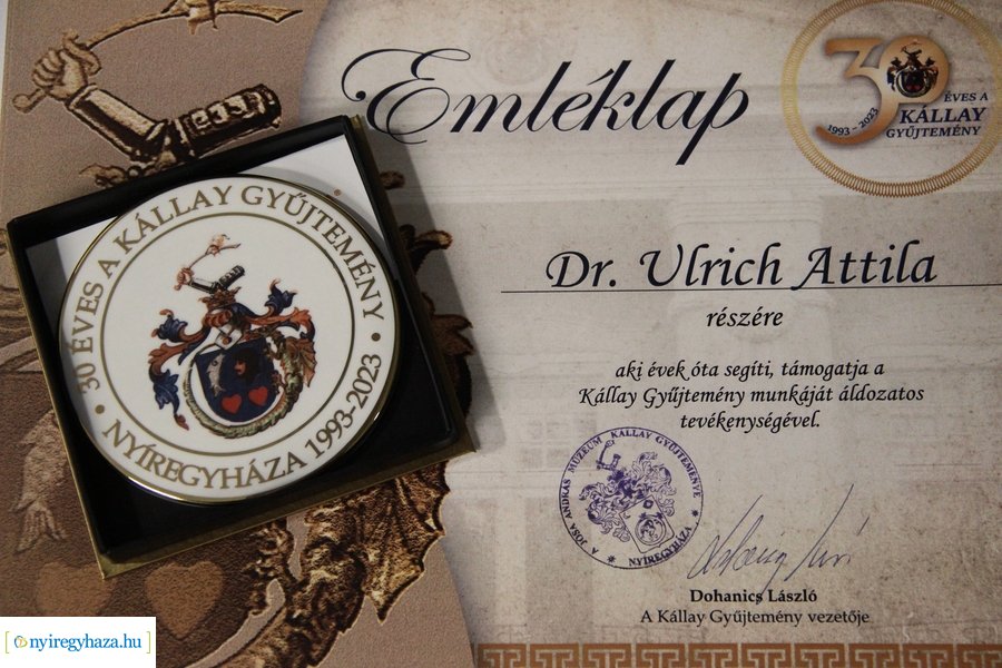 Emléklapok átadása a Kállay Házban 20230511