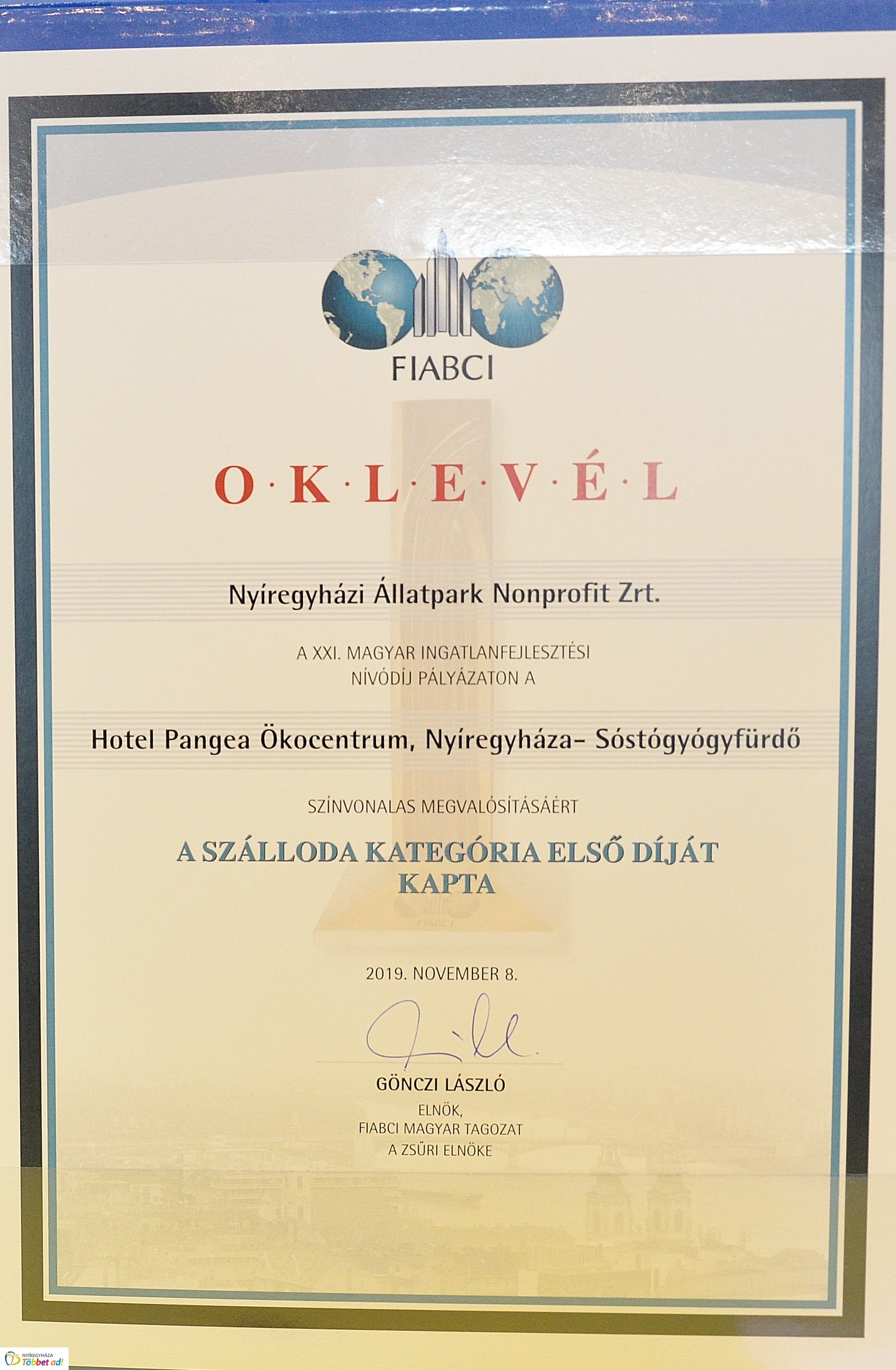 Építészeti díjat nyert a Hotel Pangea