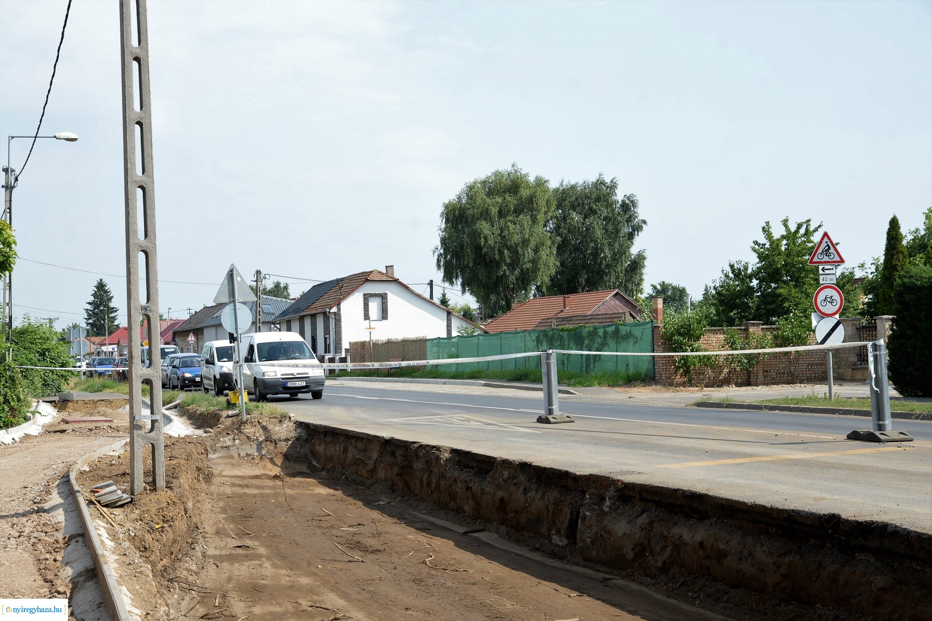 Épül a Kállói úti körforgalom