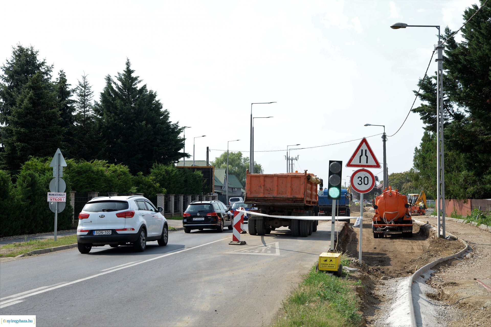 Épül a Kállói úti körforgalom