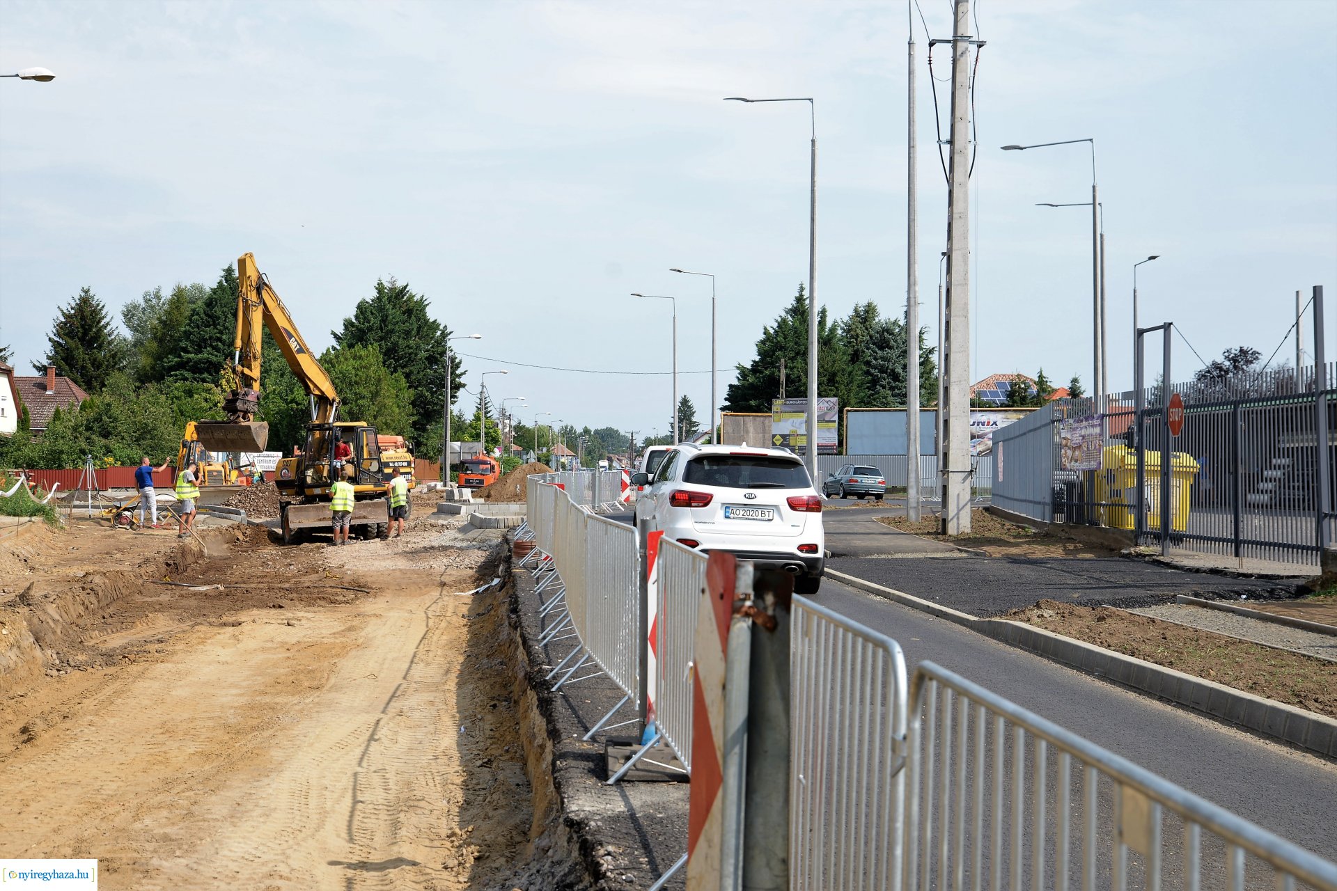 Épül a Kállói úti körforgalom