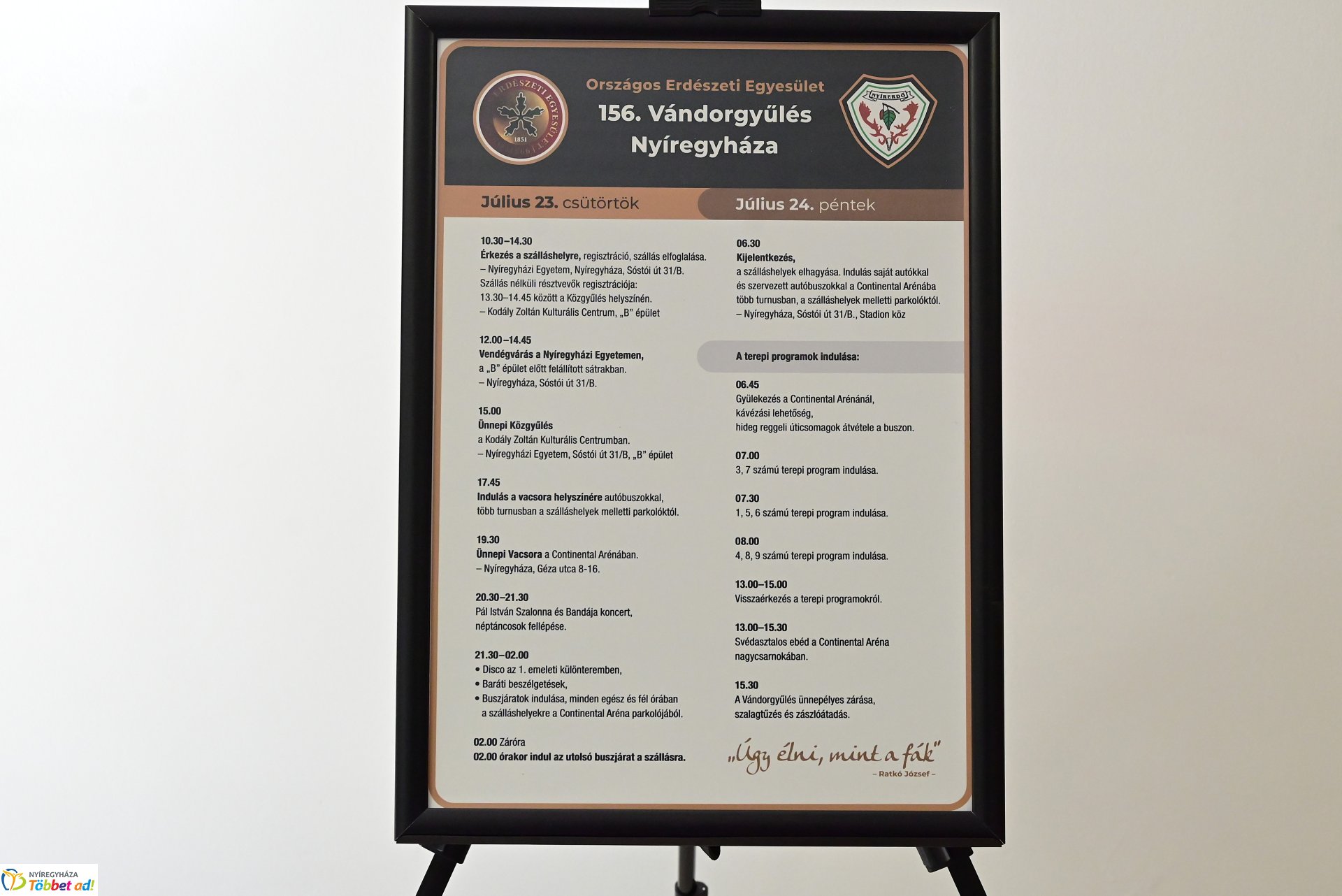 Erdészek vándorgyűlése Nyíregyházán