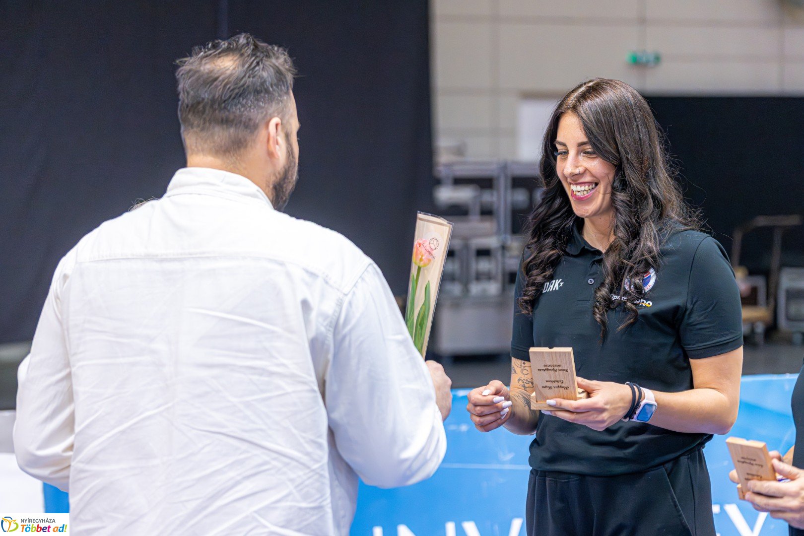 Érmes röplabdázók köszöntése