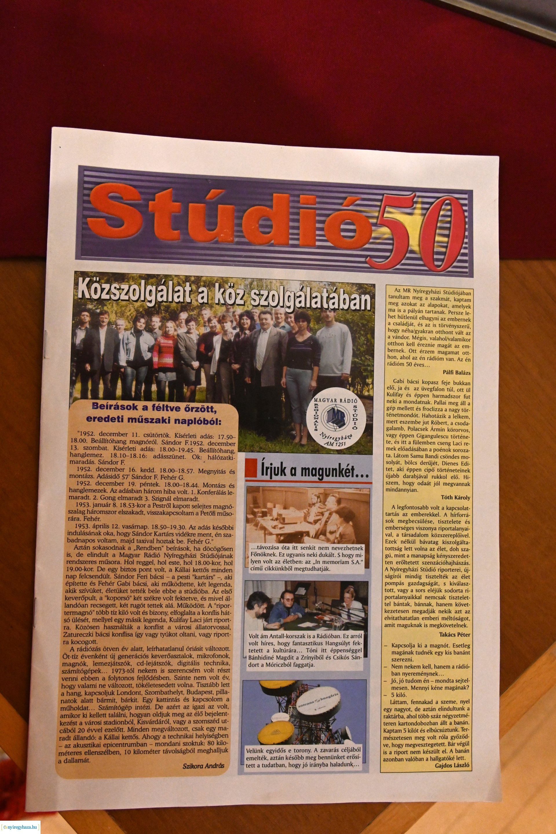 Értékes Esték programsorozat - "A Magyar Rádió Nyíregyházi Stúdiójának anyaga"