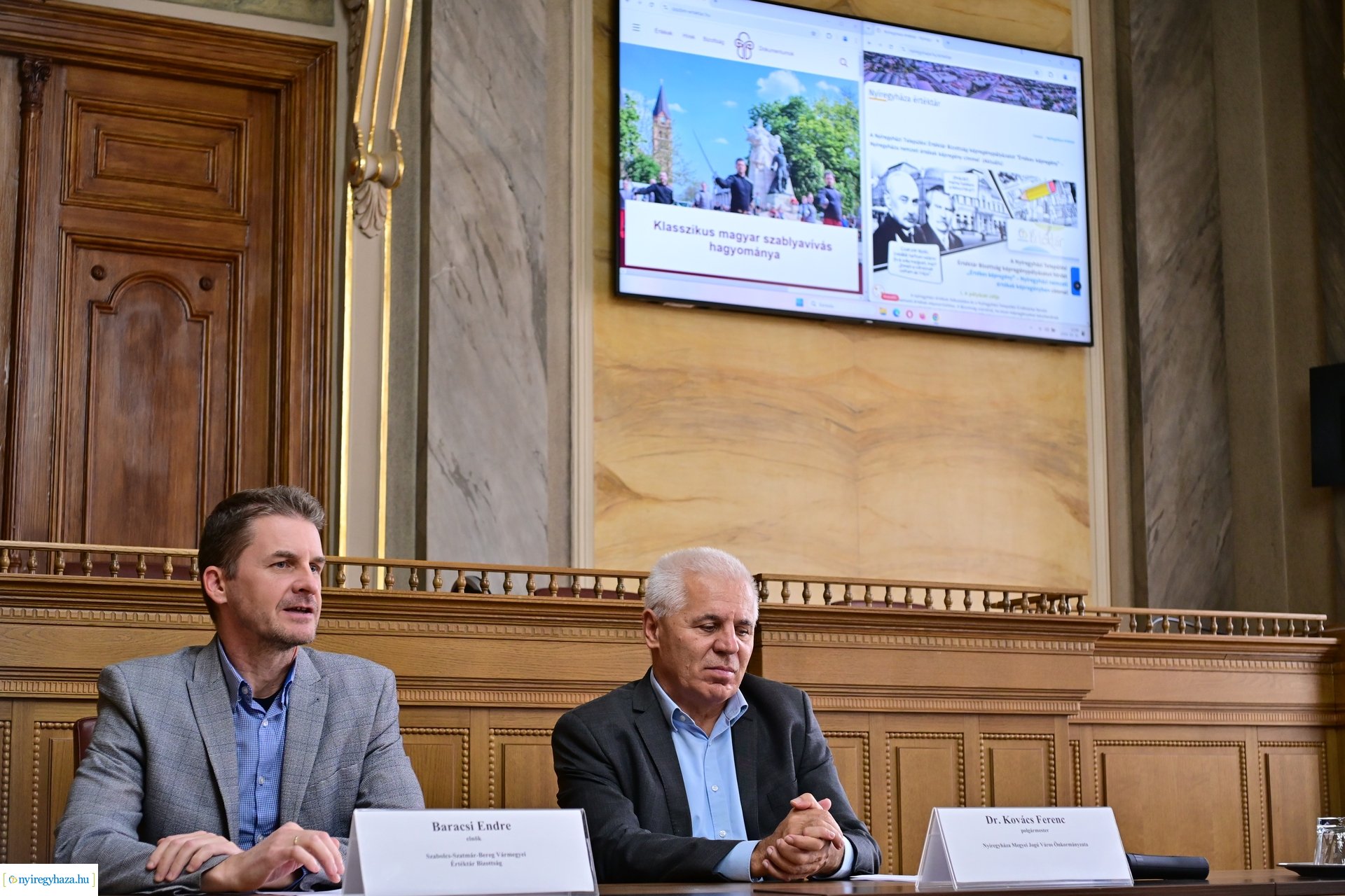 Értéktár sajtótájékoztató a Városházán 20241031