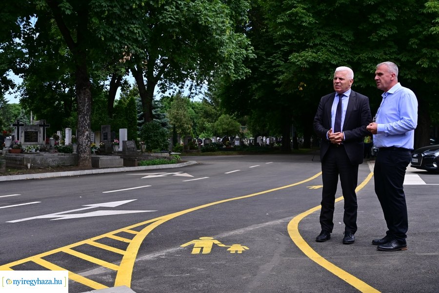 Északi temető új bejárata 2024