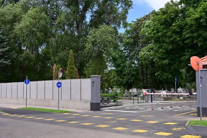 Északi temető új bejárata 2024