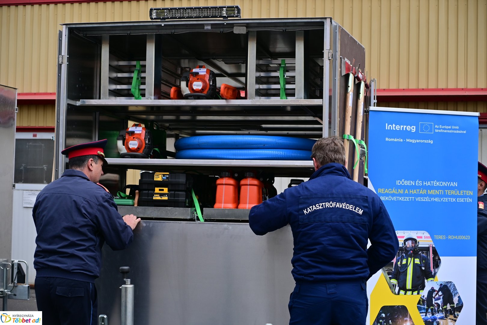 Eszközpark átadás a katasztrófavédelemnél 2026 áprilisában