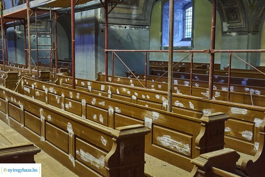 Evangélikus templom felújítási munkálatok 20201006