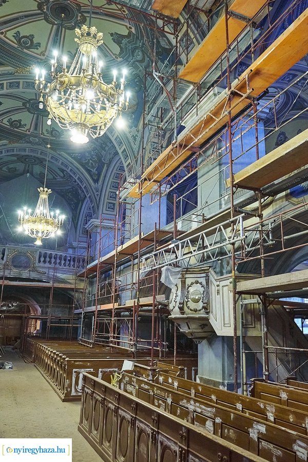 Evangélikus templom felújítási munkálatok 20201006