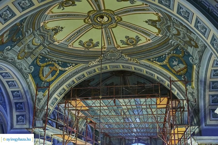 Evangélikus templom felújítási munkálatok 20201006