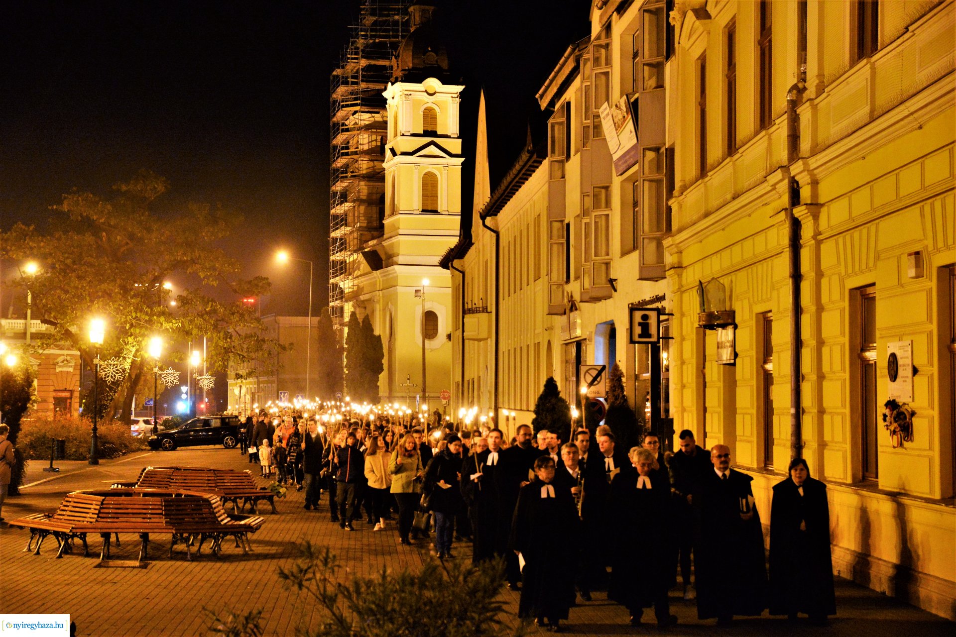 Fáklyás felvonulás a Refomáció ünnepe alkalmából