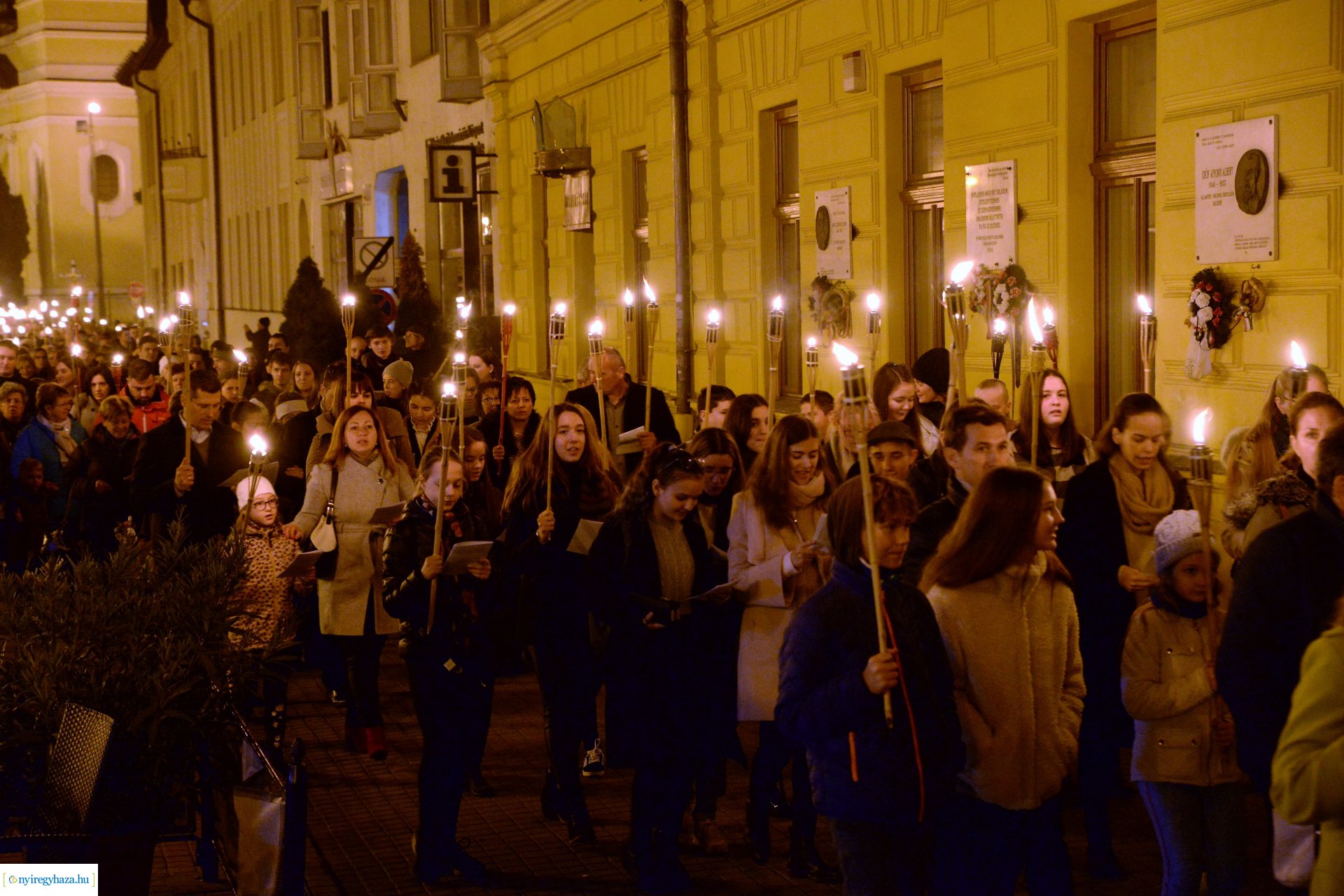 Fáklyás felvonulás a Refomáció ünnepe alkalmából