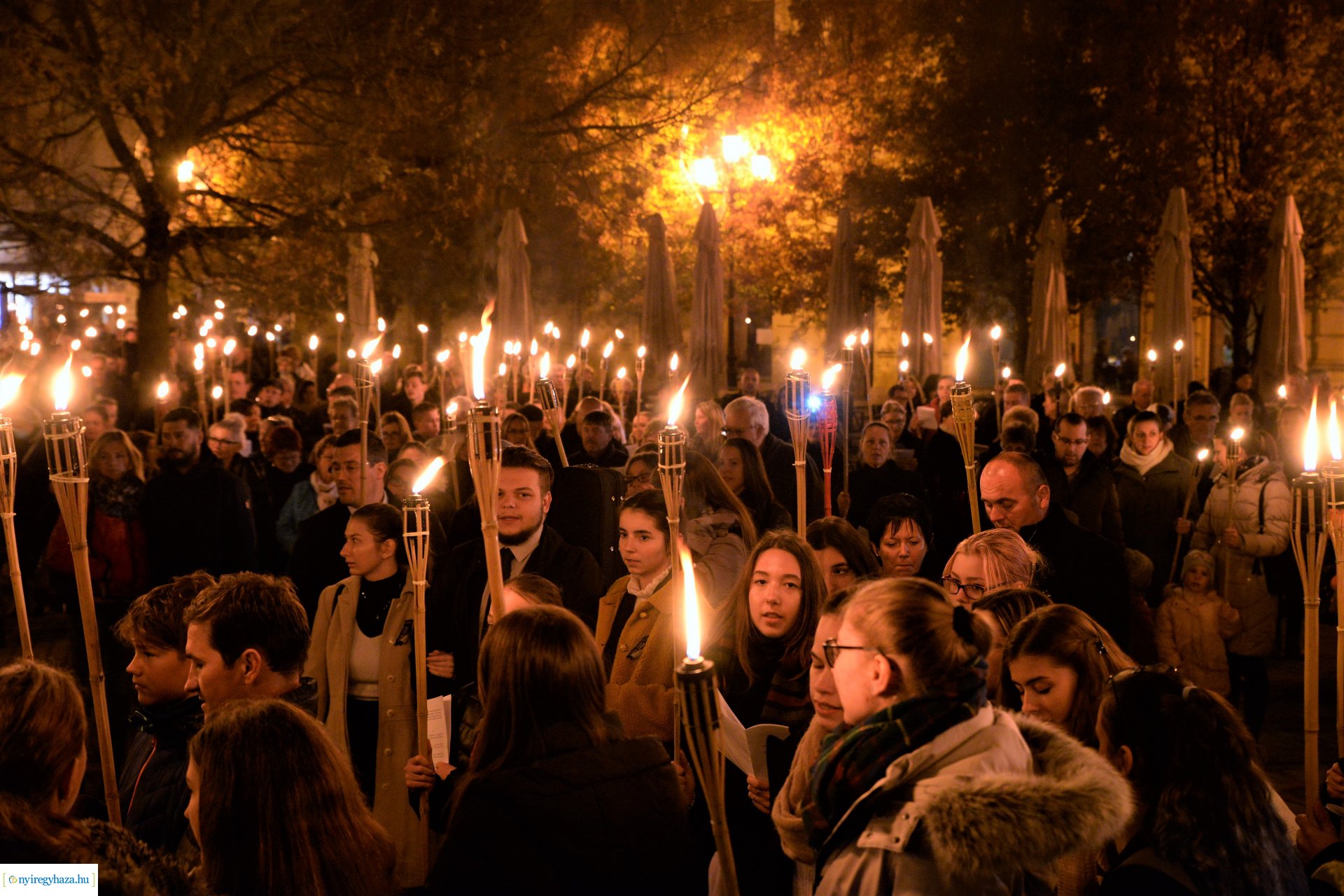 Fáklyás felvonulás a Refomáció ünnepe alkalmából