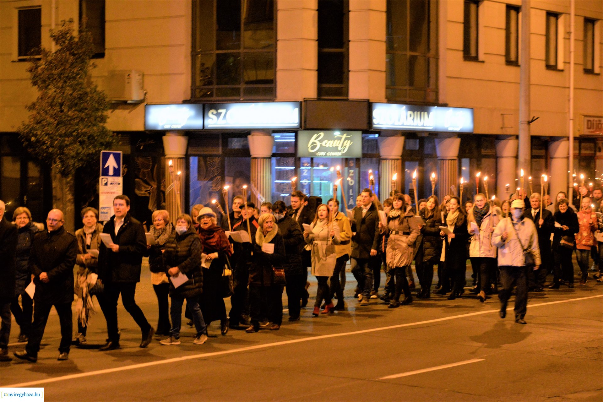 Fáklyás felvonulás a Refomáció ünnepe alkalmából