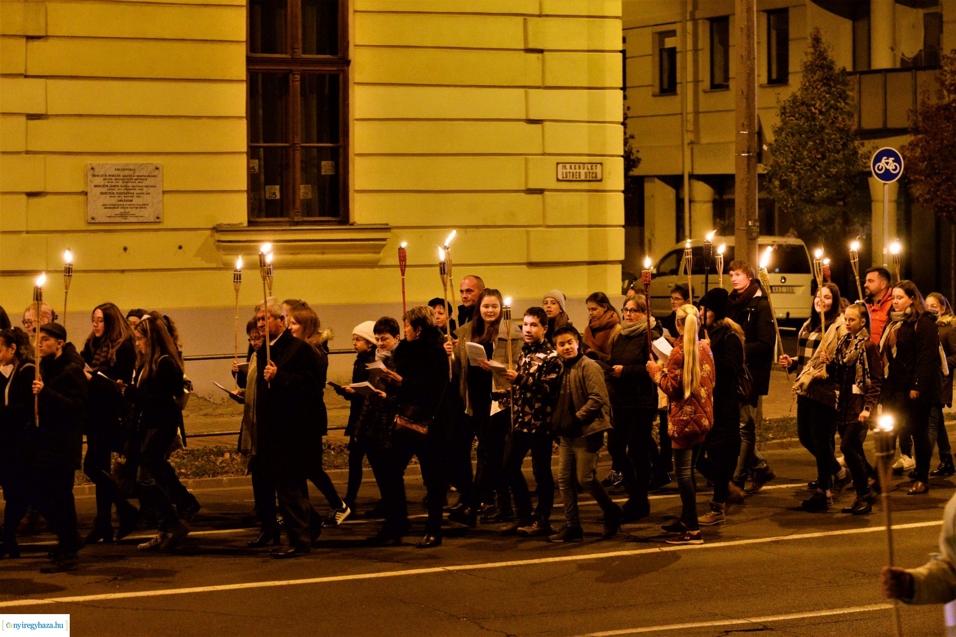 Fáklyás felvonulás a Refomáció ünnepe alkalmából