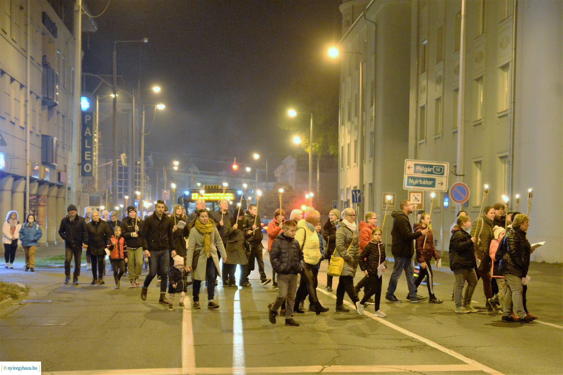 Fáklyás felvonulás a Refomáció ünnepe alkalmából