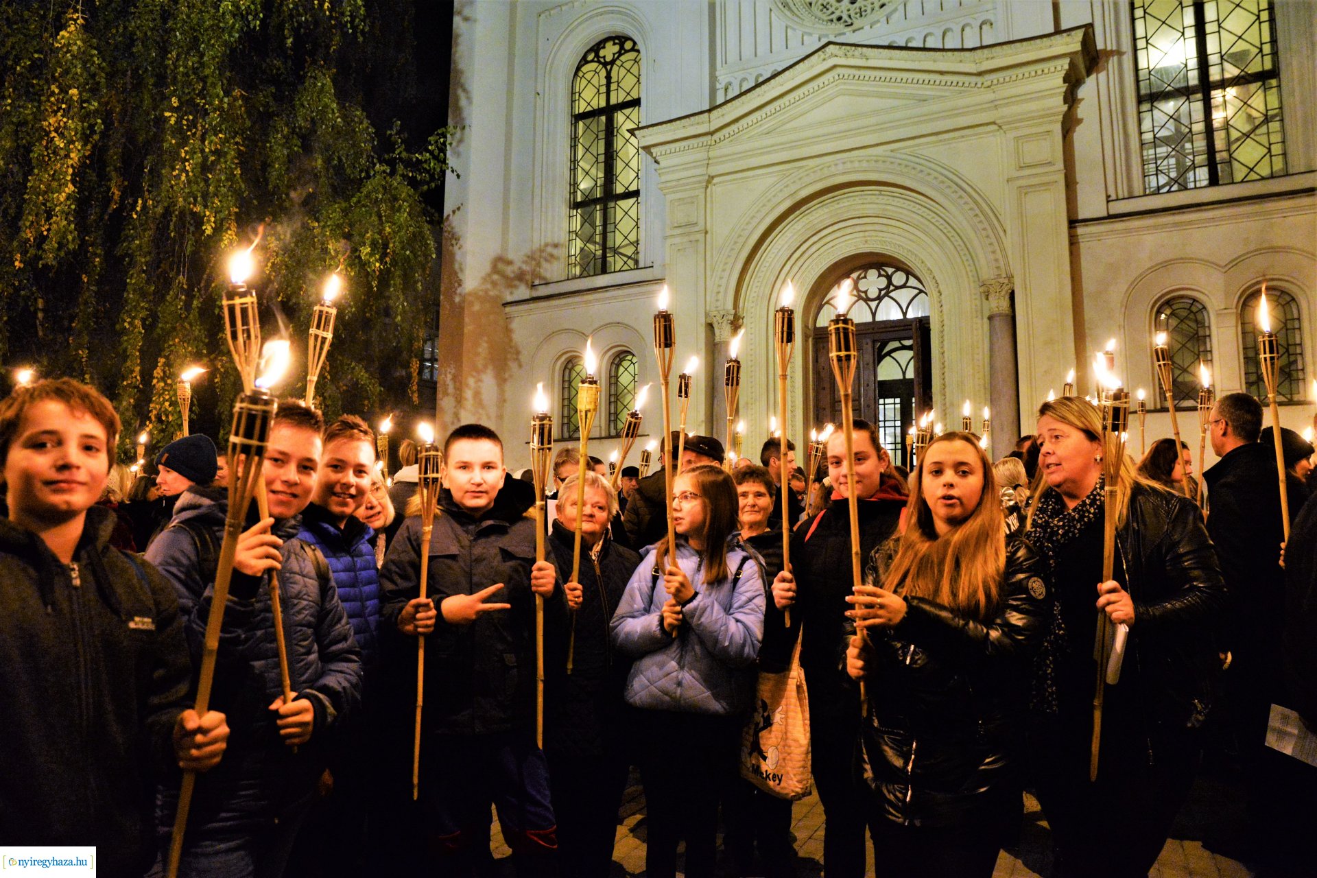 Fáklyás felvonulás a Refomáció ünnepe alkalmából