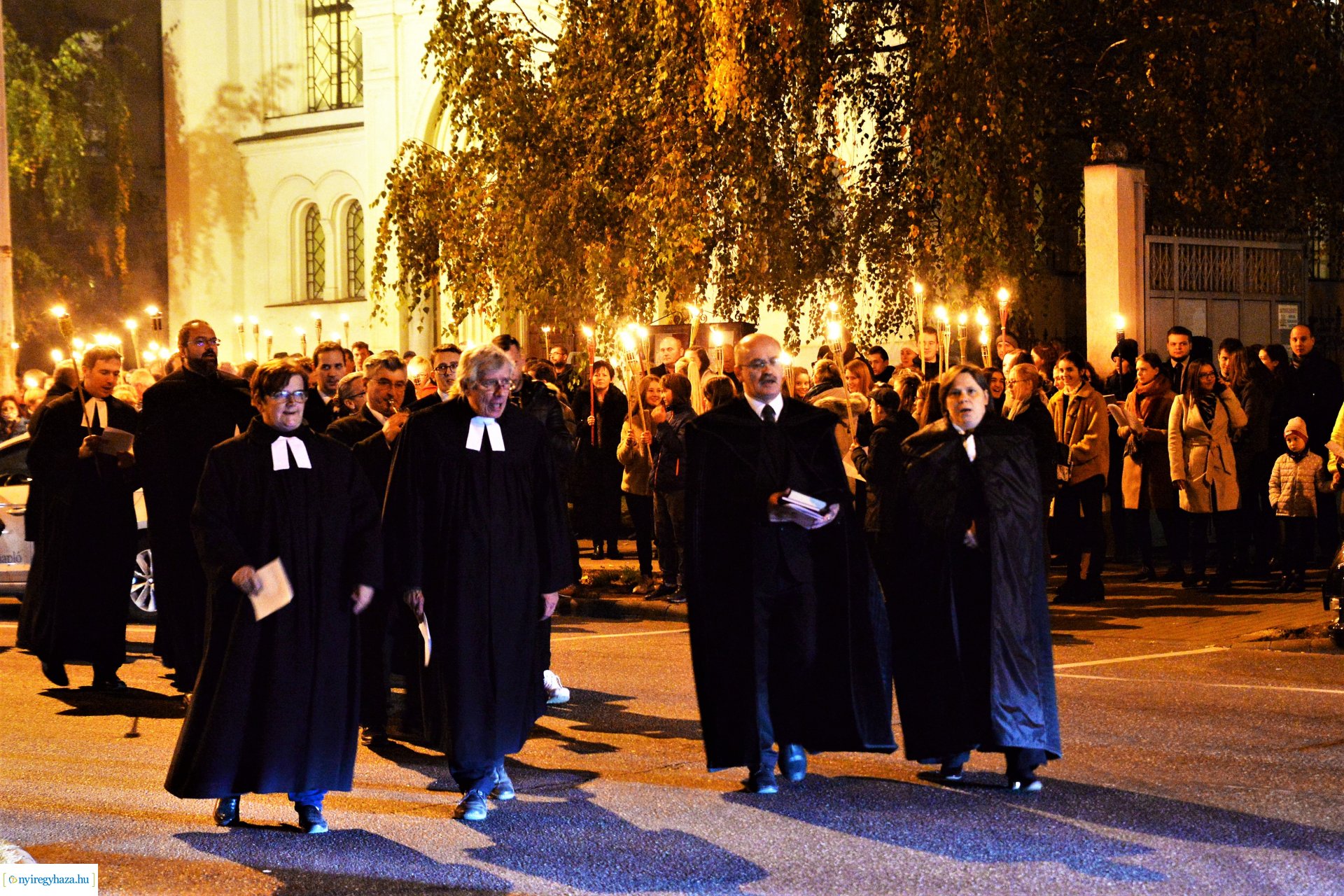 Fáklyás felvonulás a Refomáció ünnepe alkalmából