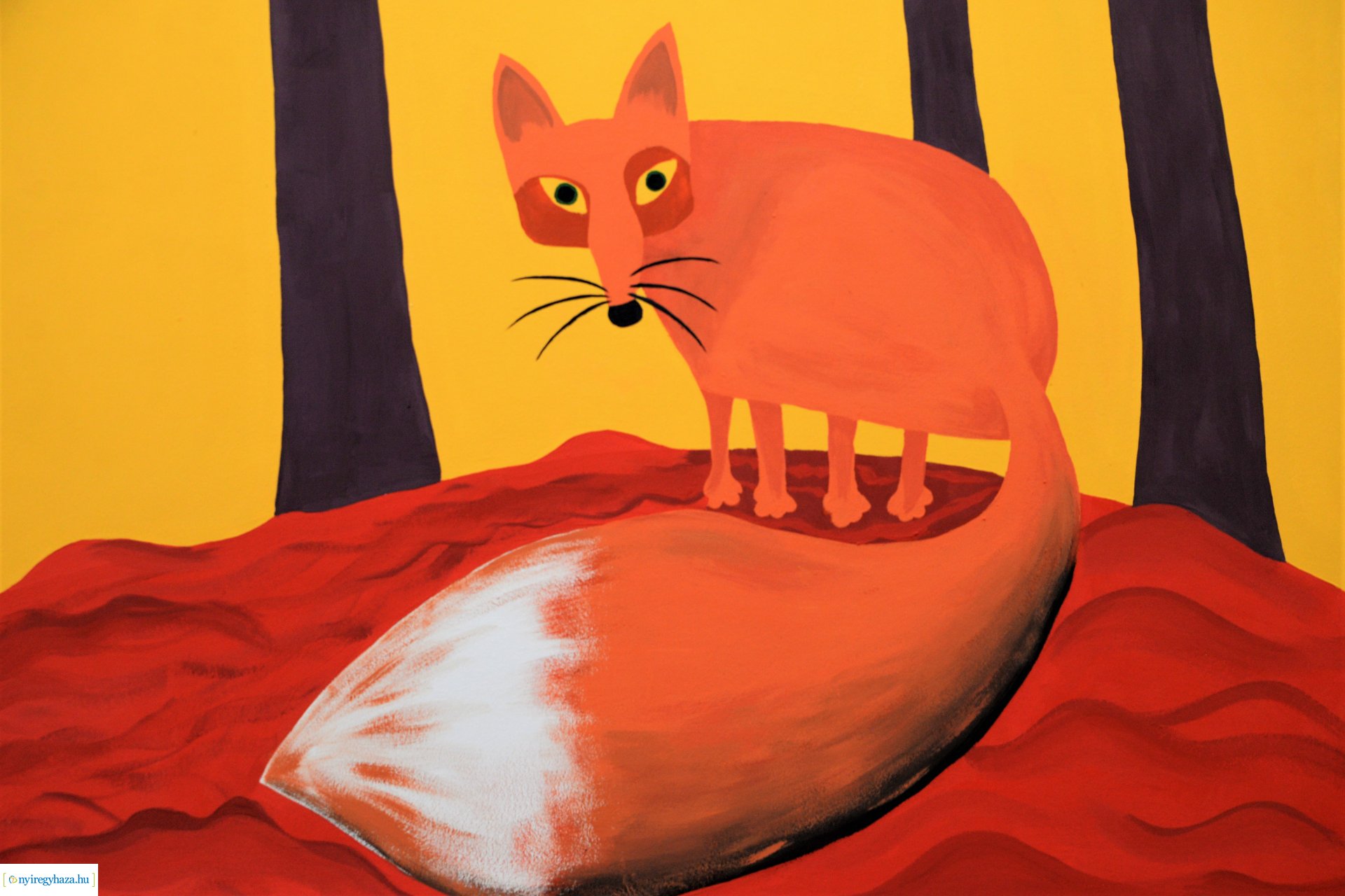 Falakat  festettek művészetis diákok az Orgonasíp Óvodában