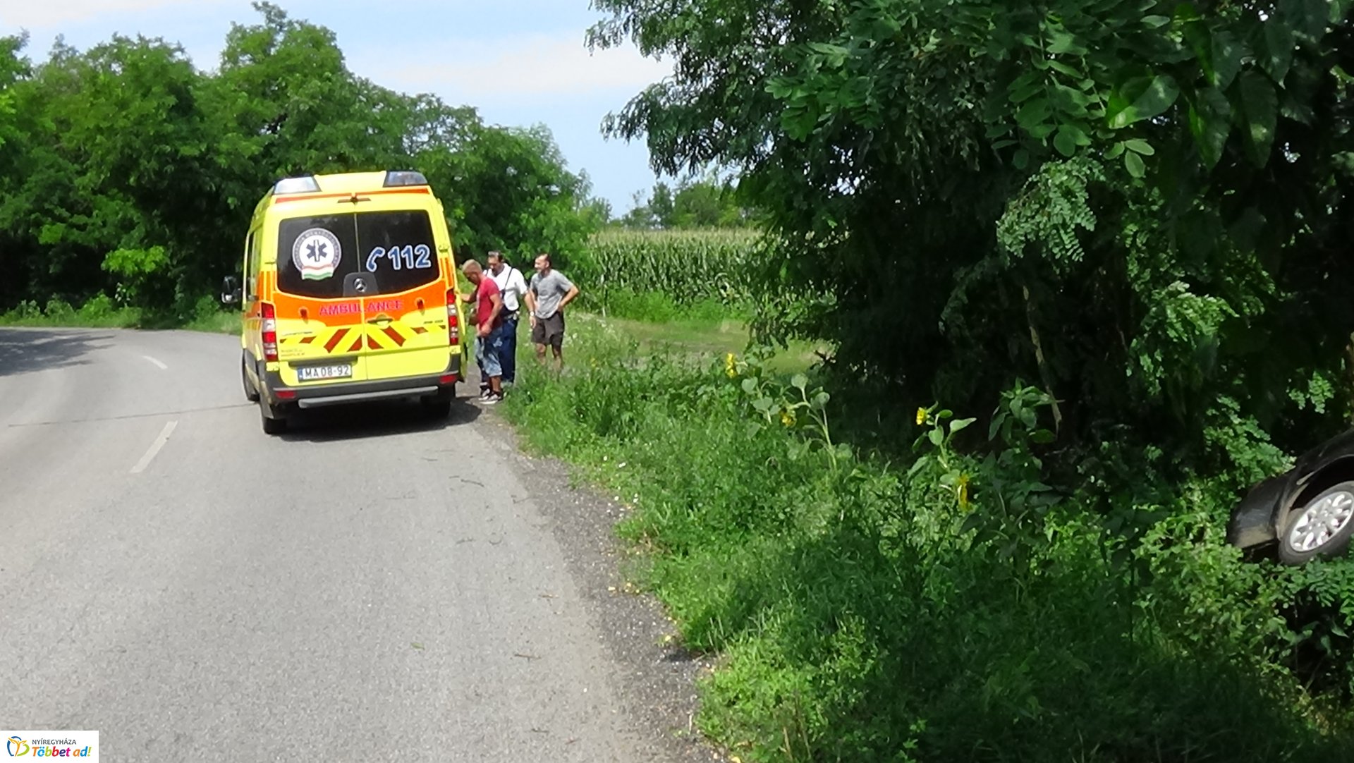 Fának csapódott Nagycserkesznél