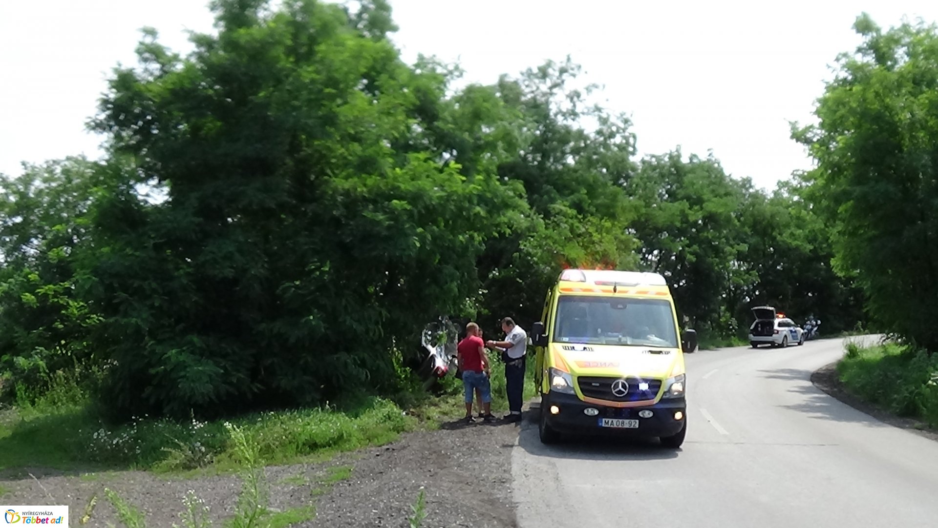 Fának csapódott Nagycserkesznél