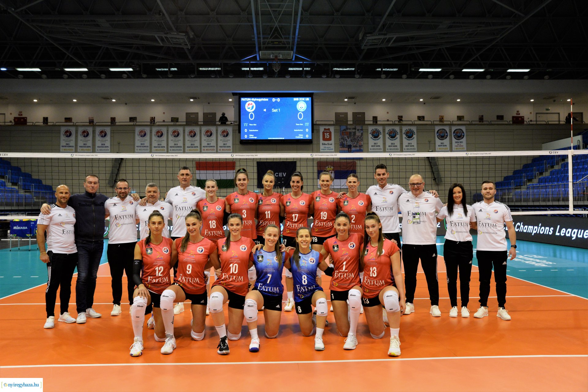 FATUM Nyíregyháza - ZOK Ub Bajnokok Ligája mérkőzés a Continental Arénában