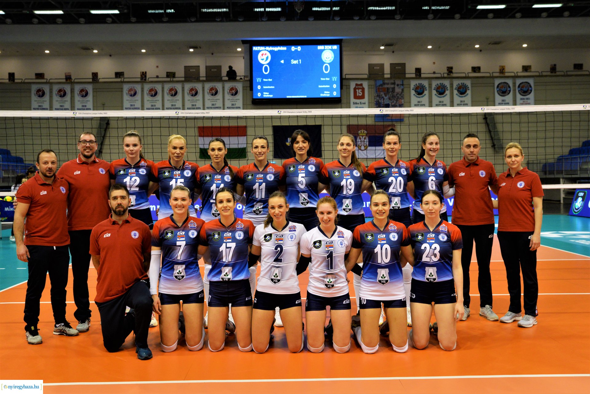 FATUM Nyíregyháza - ZOK Ub Bajnokok Ligája mérkőzés a Continental Arénában