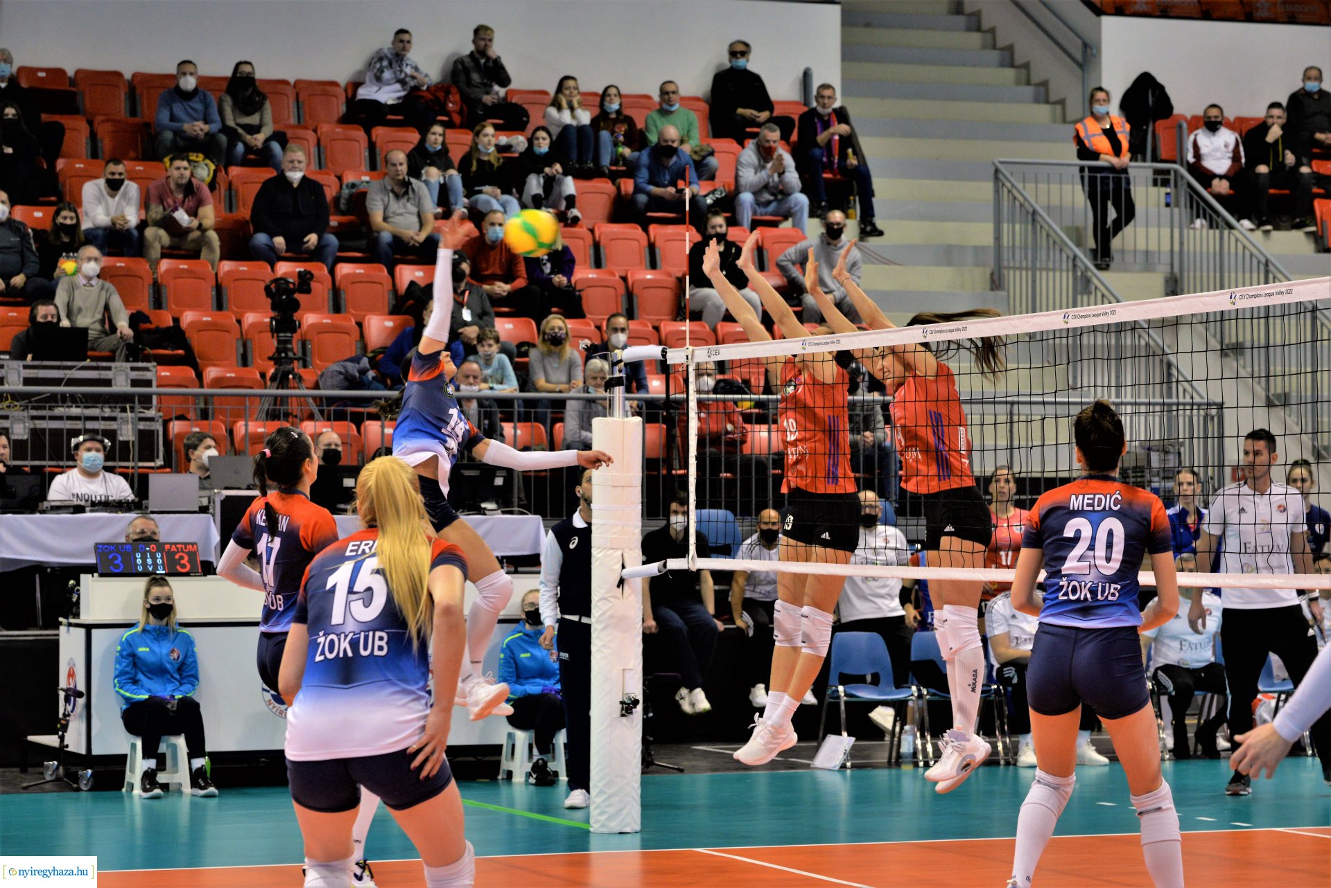 FATUM Nyíregyháza - ZOK Ub Bajnokok Ligája mérkőzés a Continental Arénában
