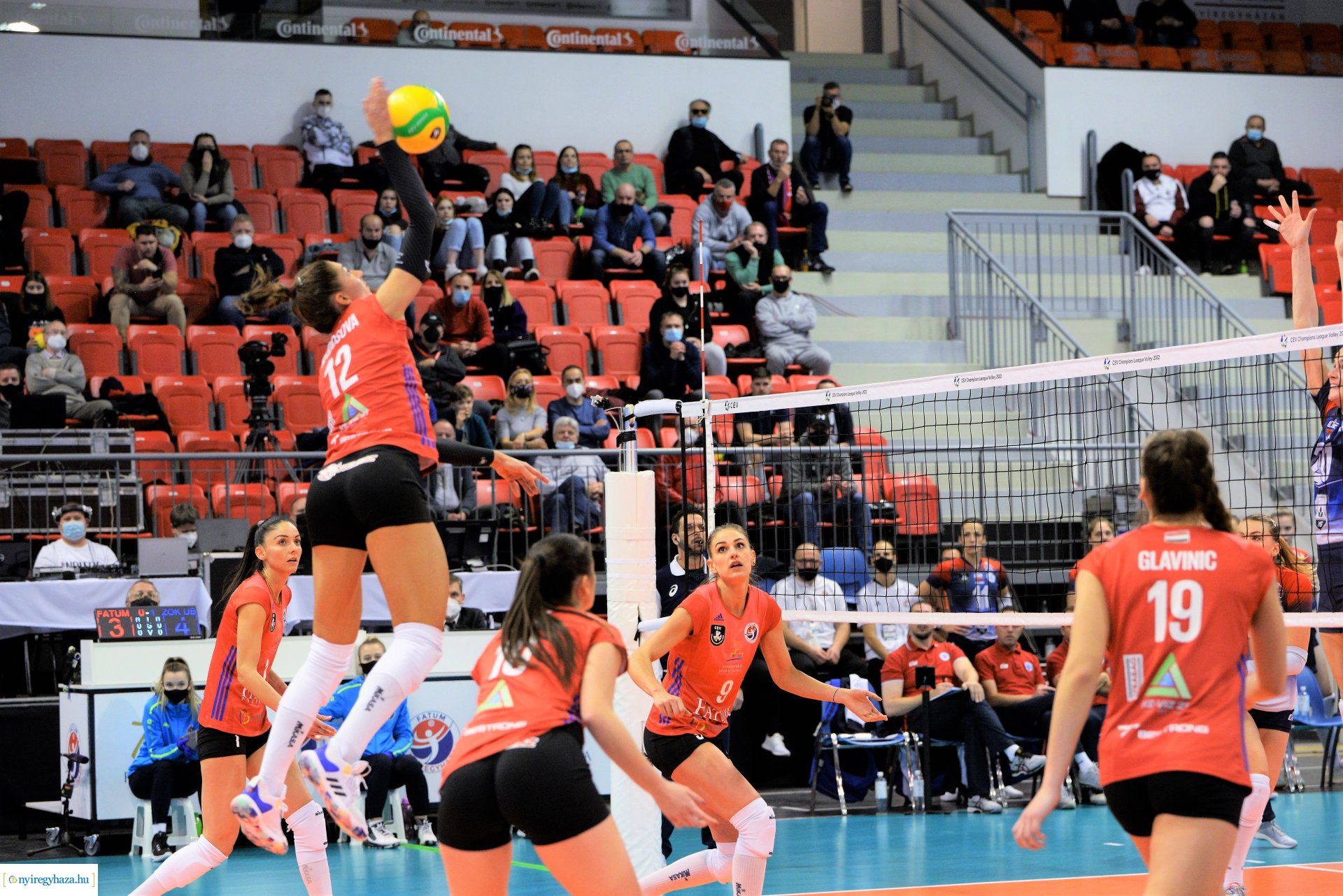 FATUM Nyíregyháza - ZOK Ub Bajnokok Ligája mérkőzés a Continental Arénában