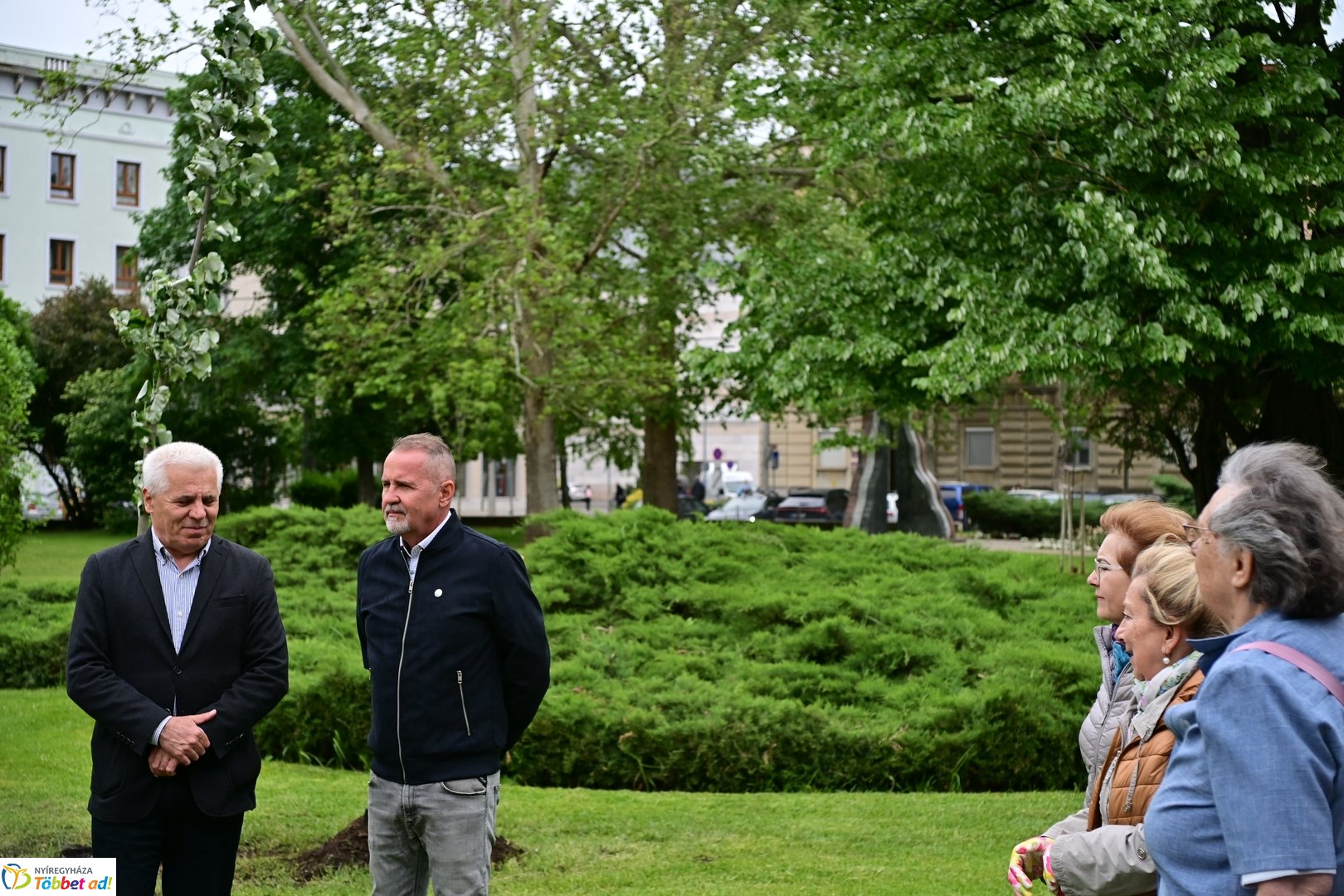 Faültetés a Hősök terén 2025 májusában