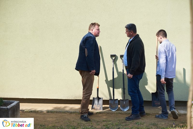 Faültetés a kertvárosi iskolában