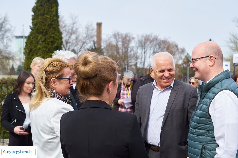 Faültetés a Móricz iskola előtt