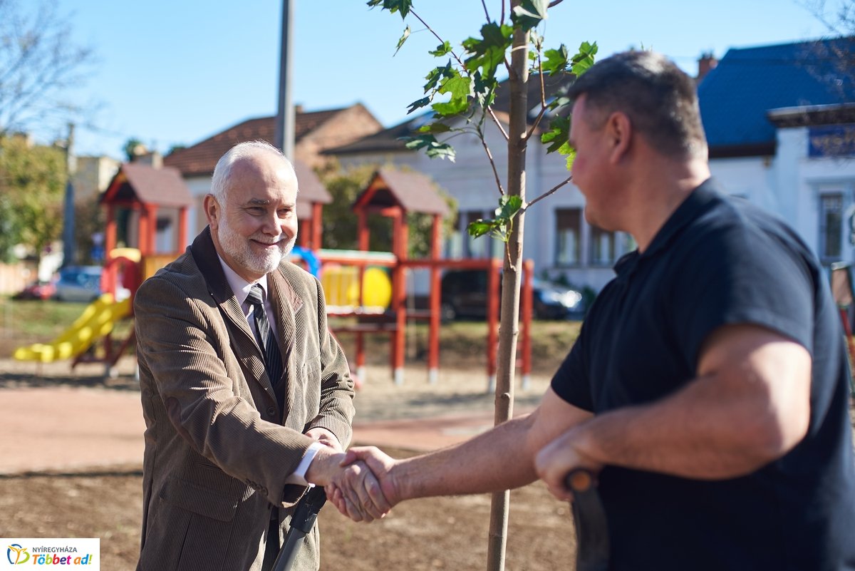 Faültetés a Vörösmarty téren