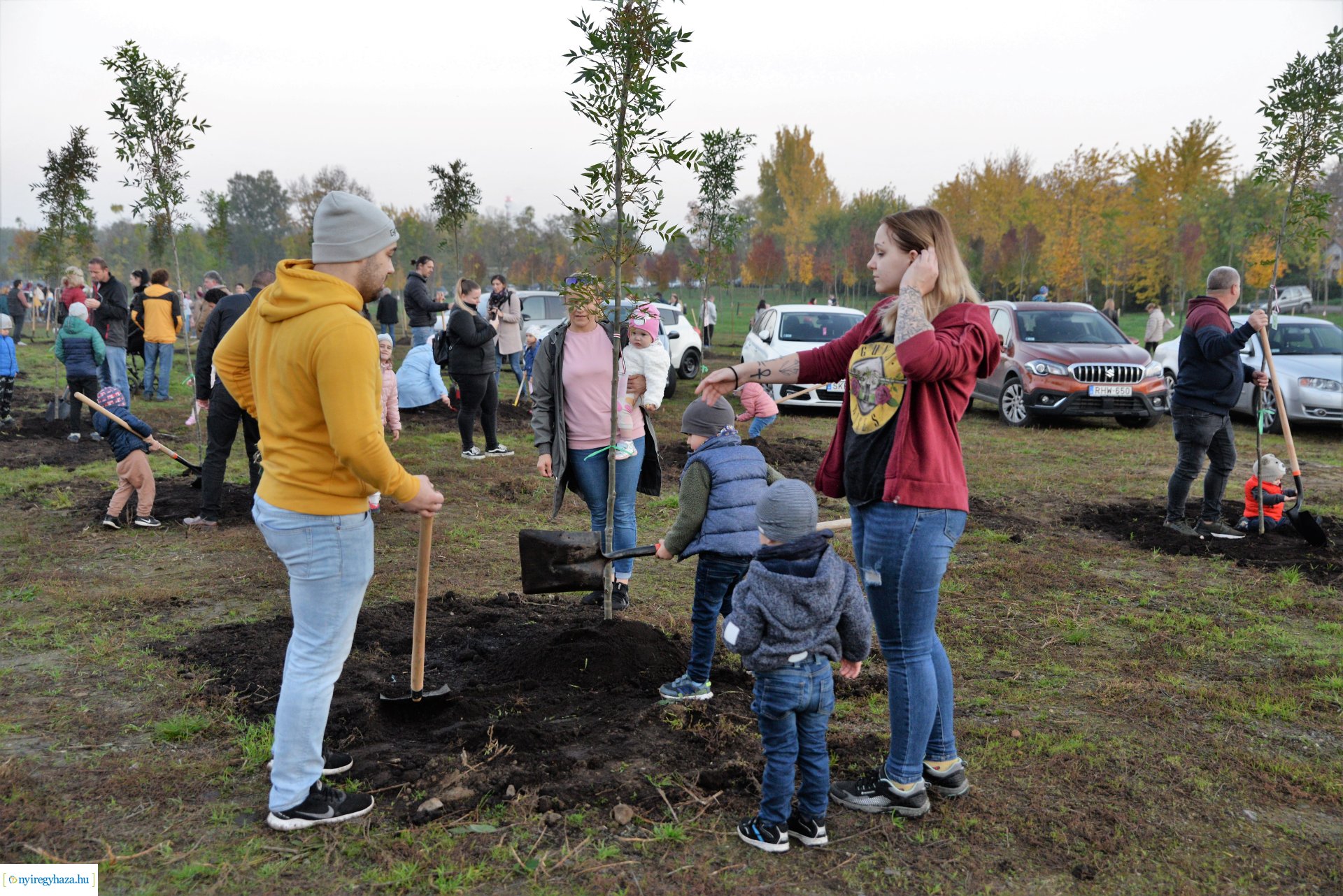 Faültetés az Újéletfa ligetben 2022