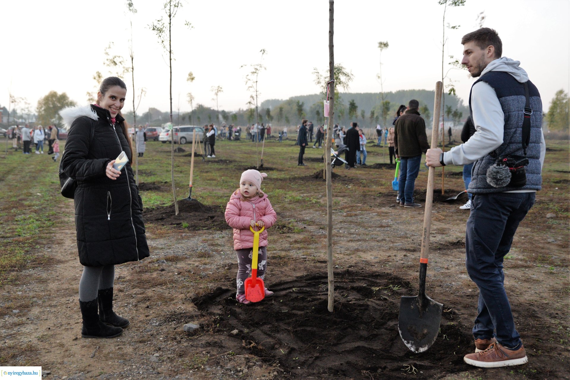 Faültetés az Újéletfa ligetben 2022
