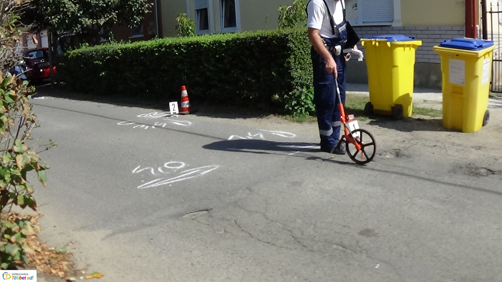 Felborult egy kerékpáros a Közép utcán