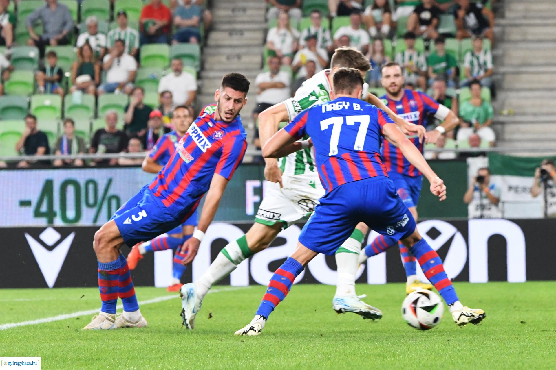 Ferencváros - Nyíregyháza Spartacus labdarúgó mérkőzés