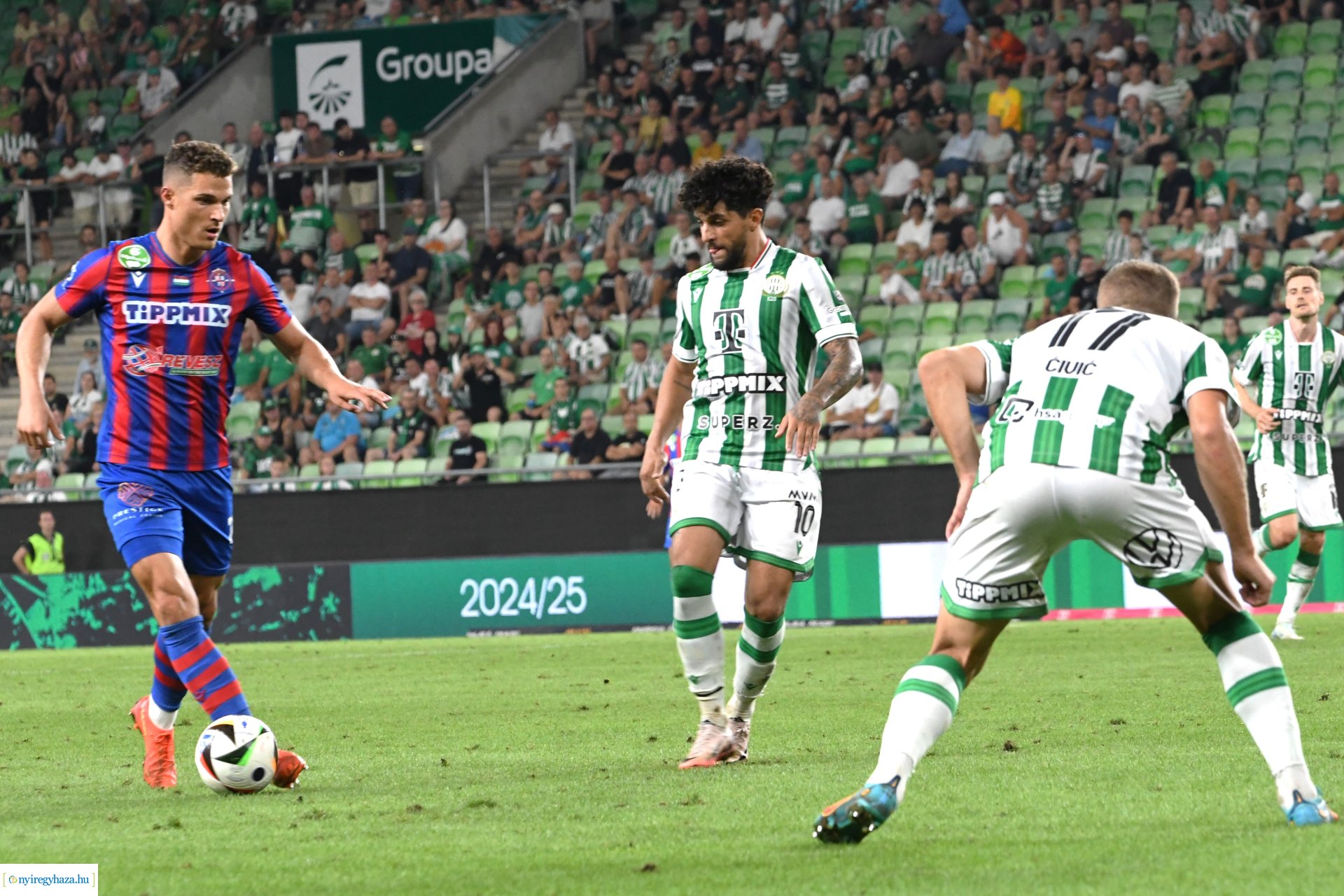 Ferencváros - Nyíregyháza Spartacus labdarúgó mérkőzés