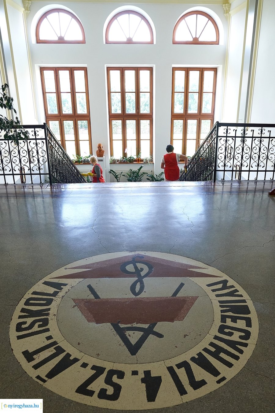 Fertőtlenítés az evangélikus iskolában