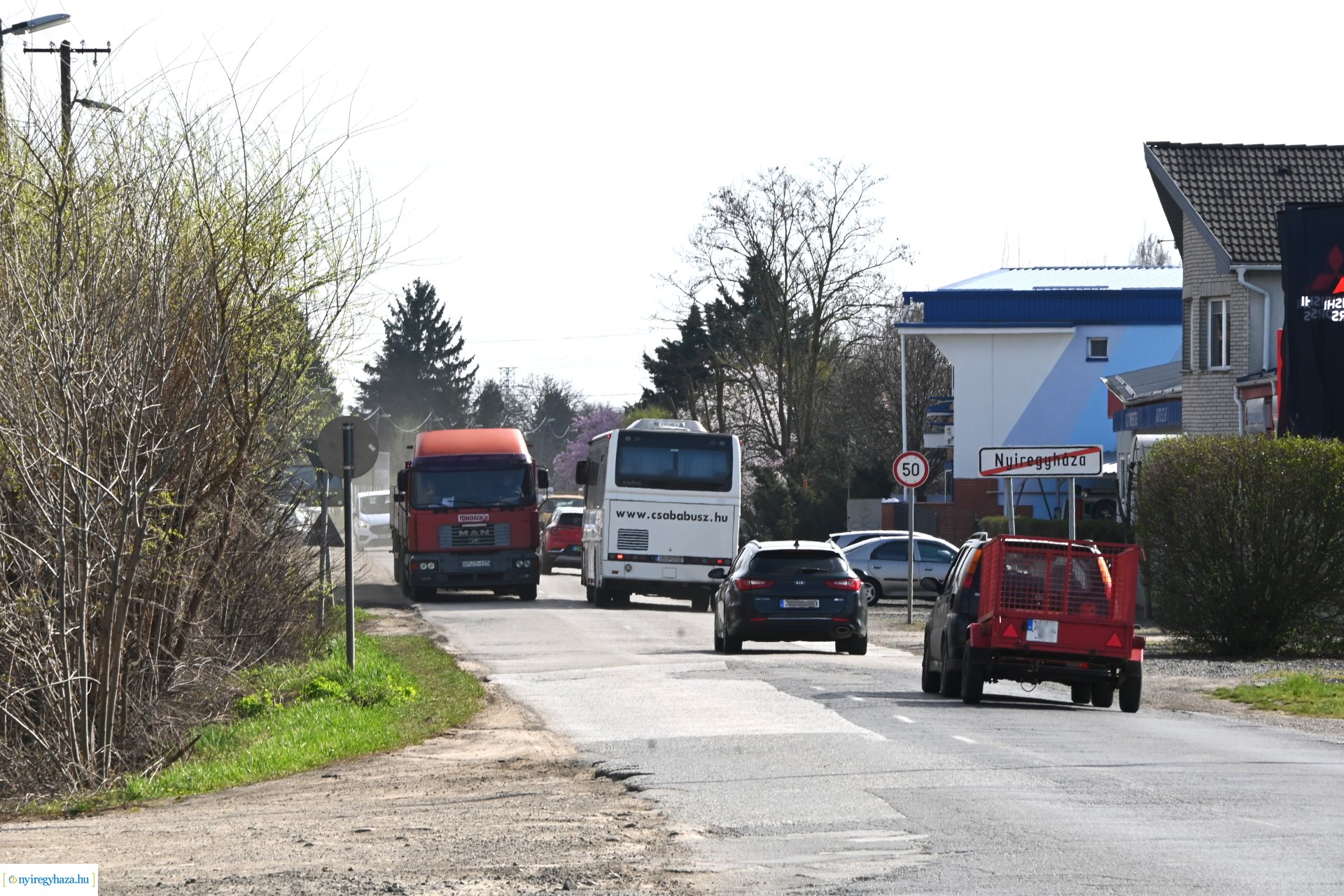 Forgalmirend változás a régi négyes úton