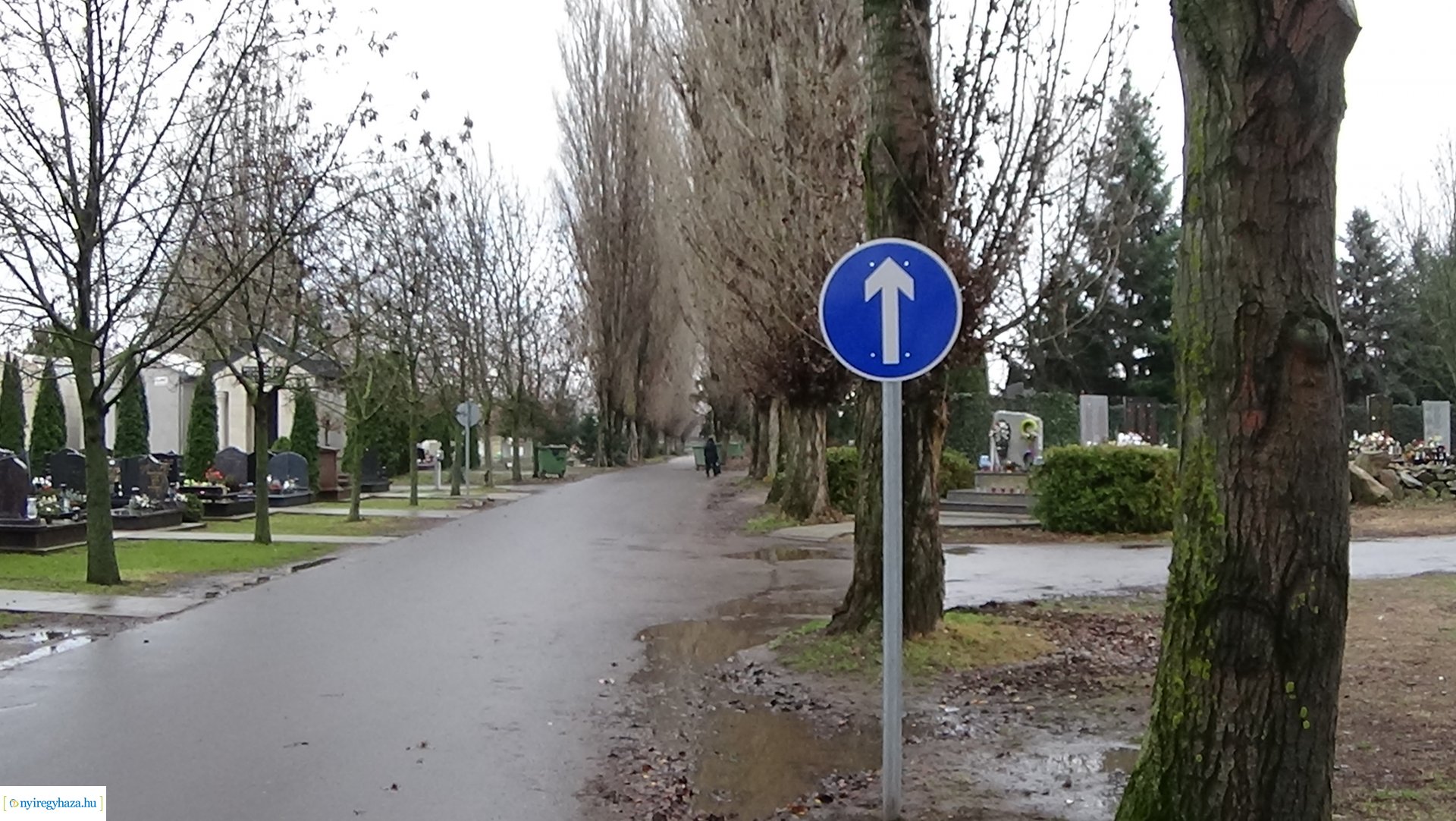 Forgalmirend-változás az Északi temetőben