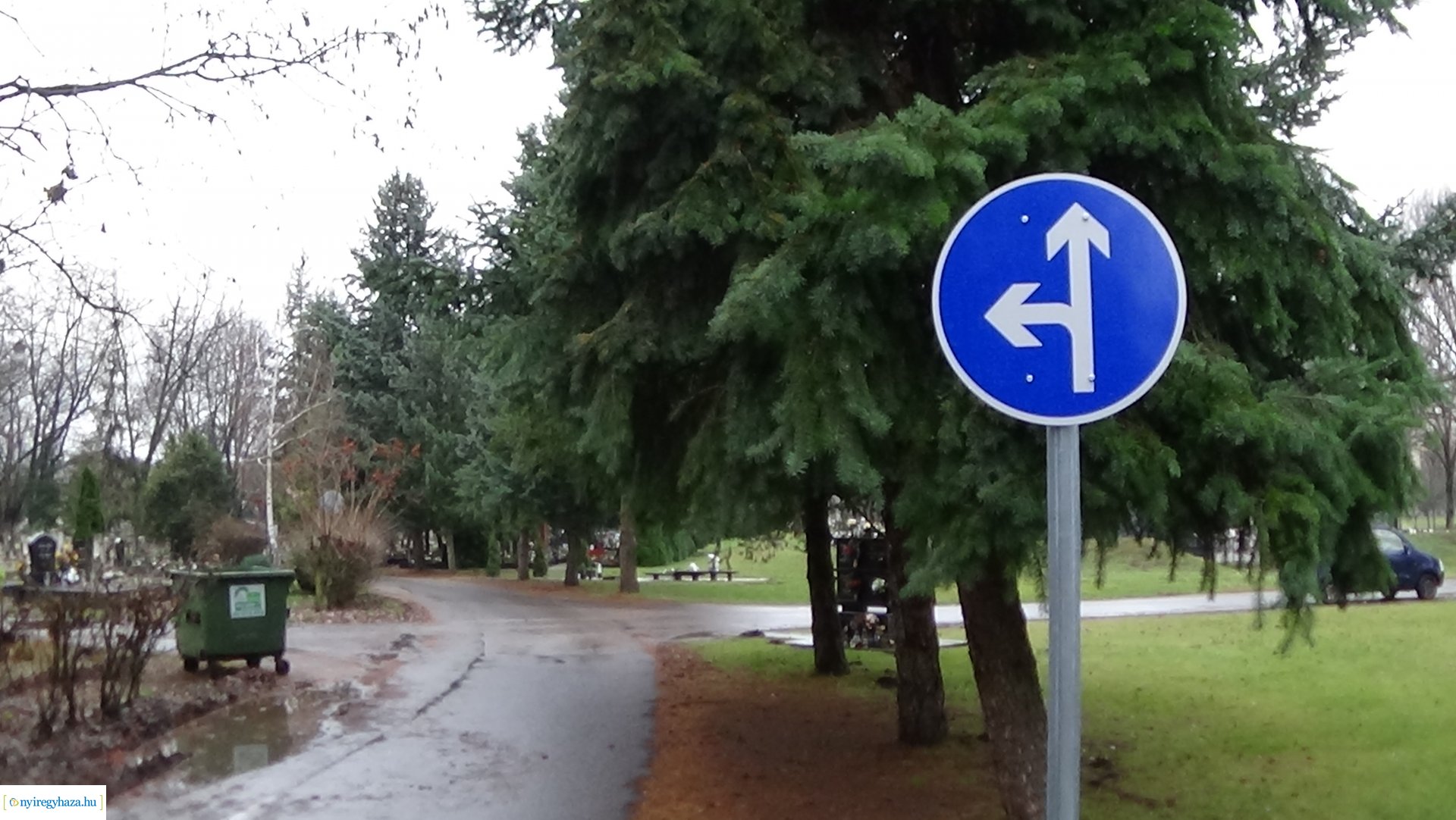 Forgalmirend-változás az Északi temetőben