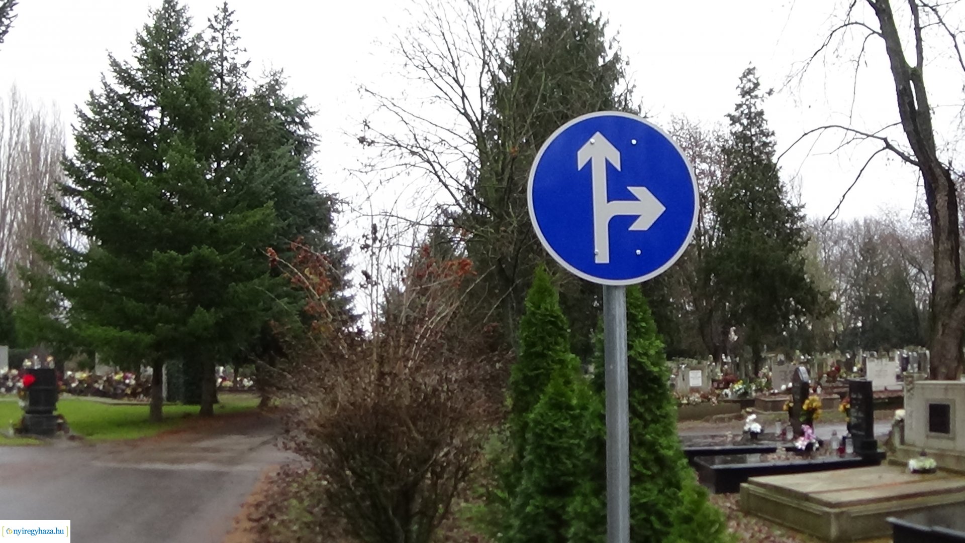 Forgalmirend-változás az Északi temetőben