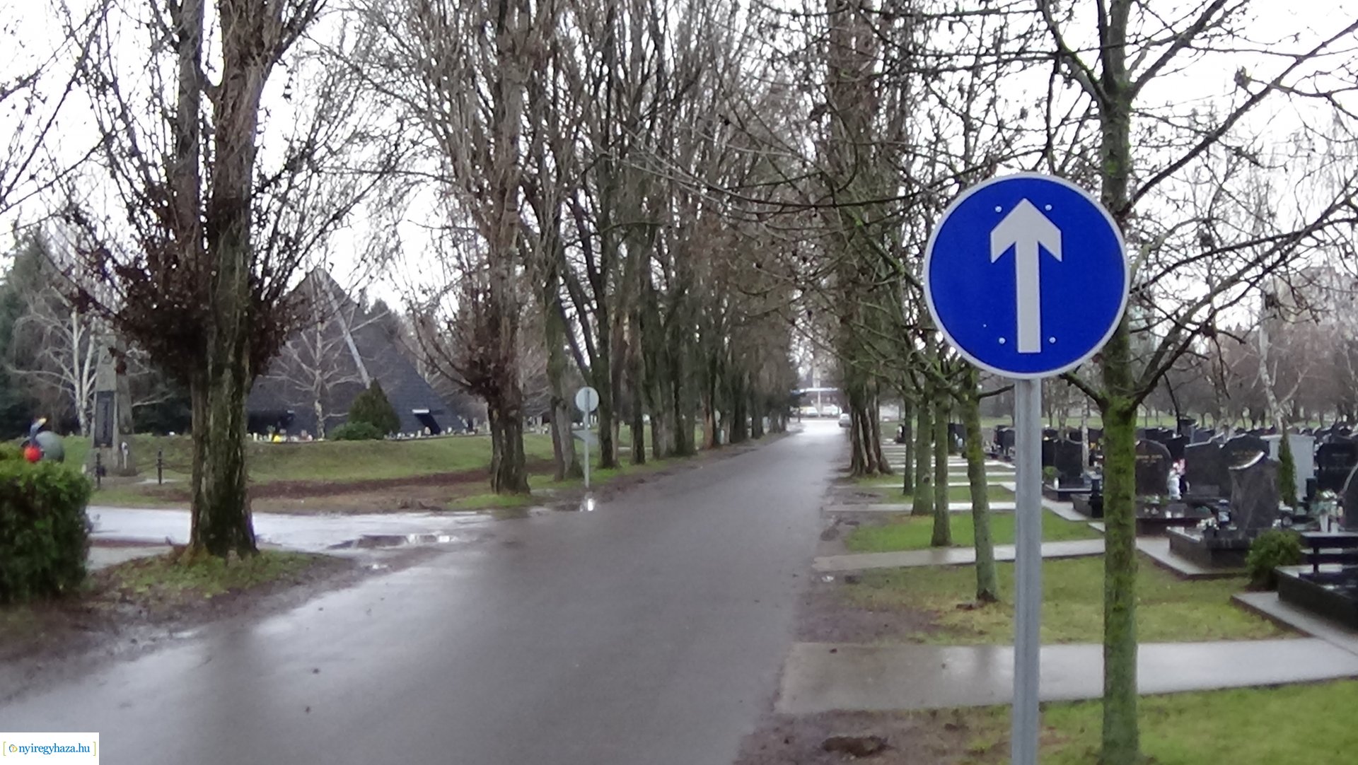Forgalmirend-változás az Északi temetőben