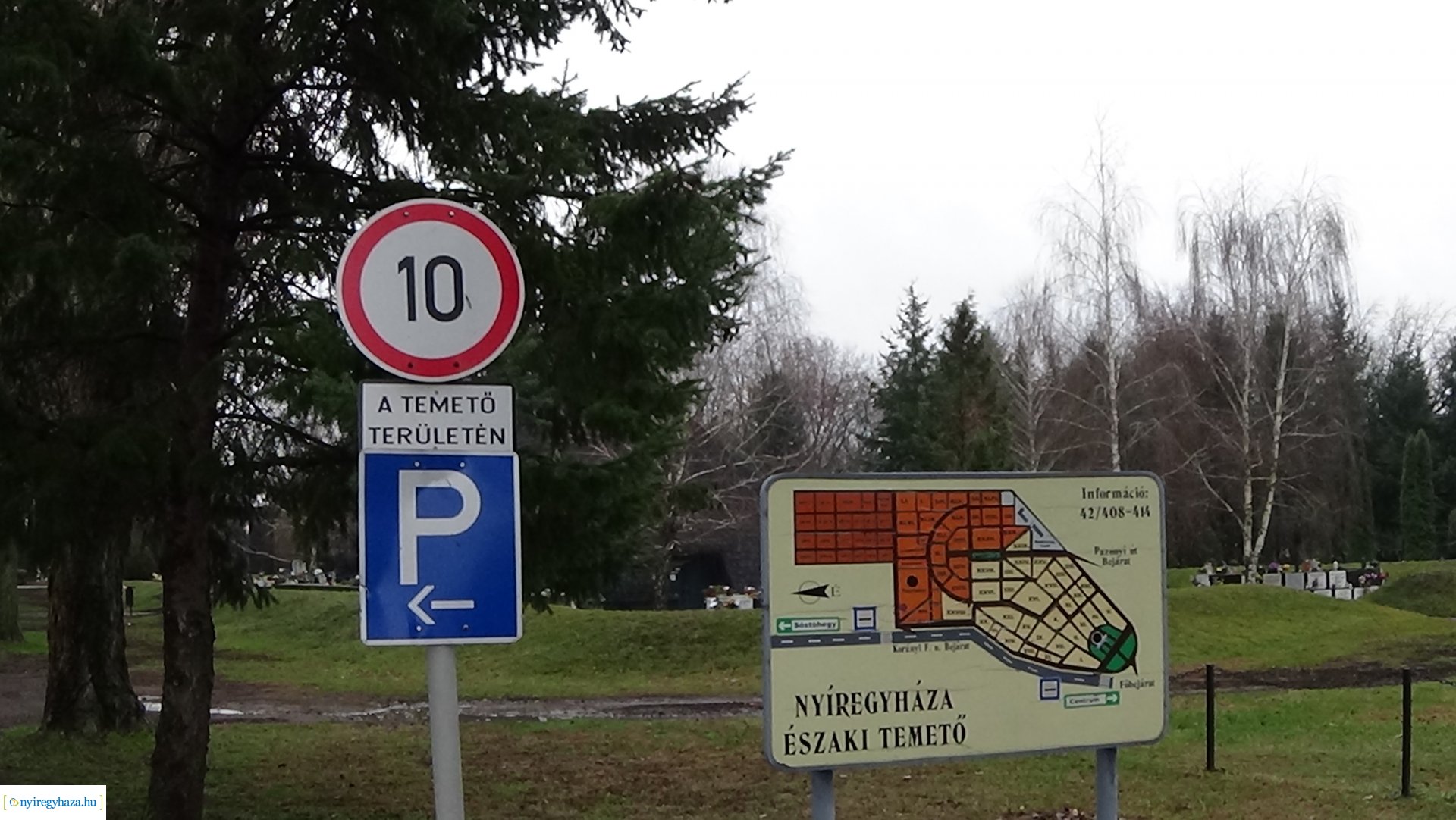 Forgalmirend-változás az Északi temetőben