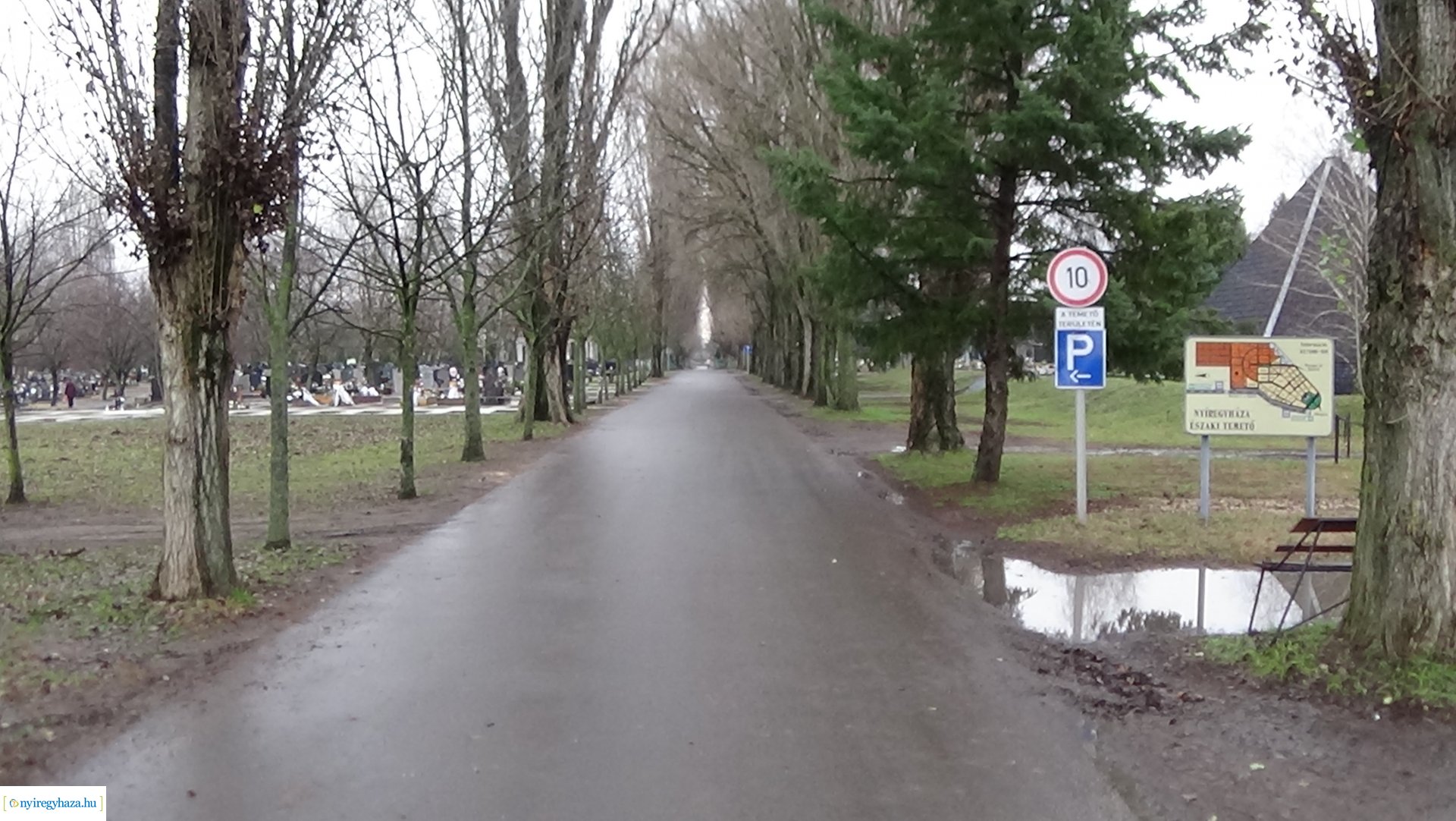 Forgalmirend-változás az Északi temetőben