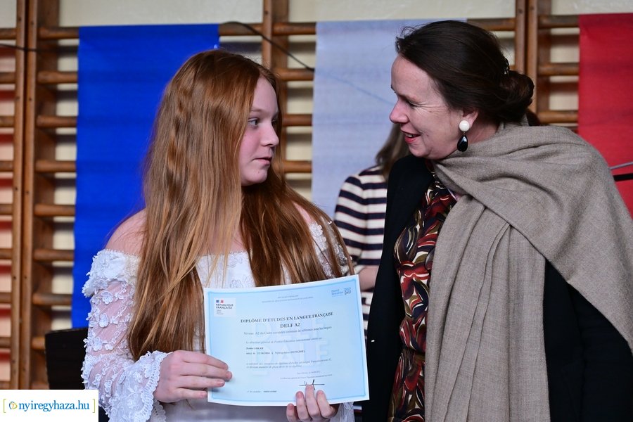 Francia nagykövet az Apáczai iskolában 2024