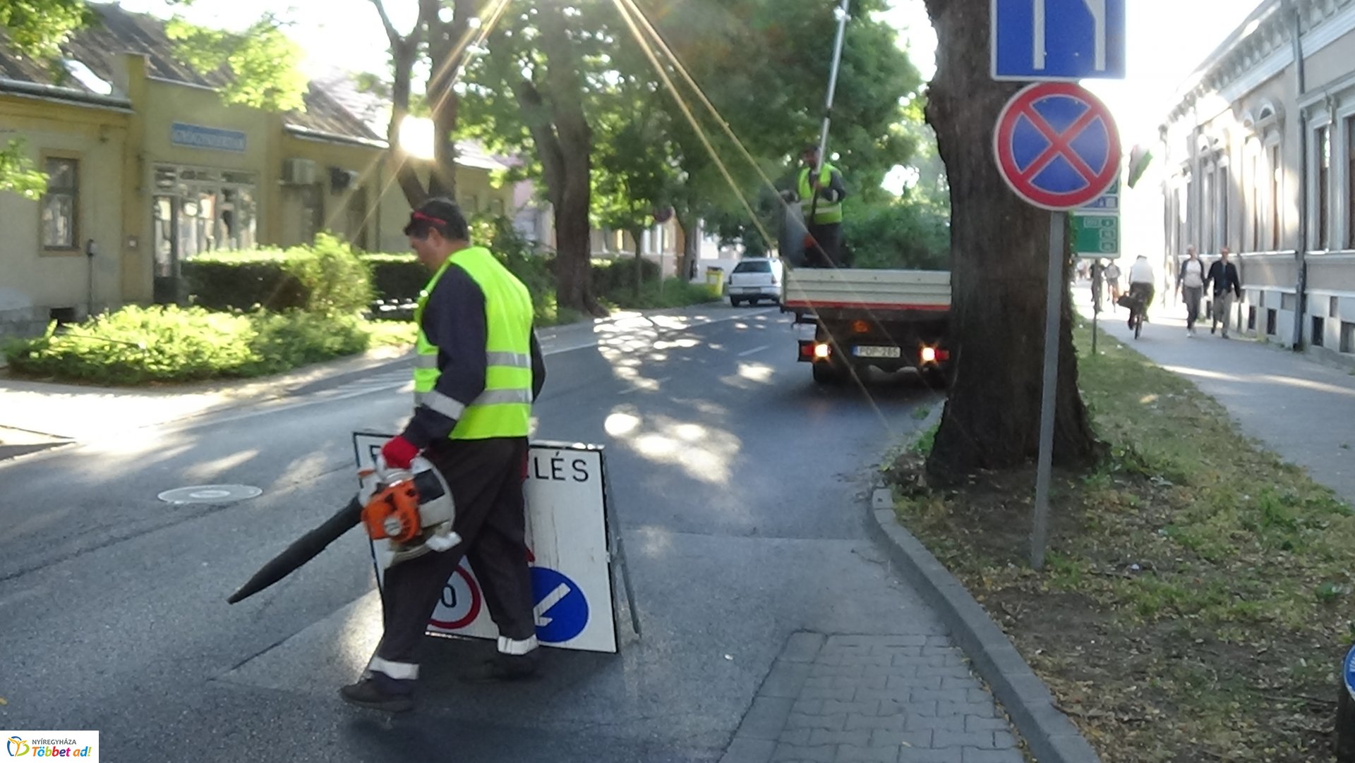 Gallyazási munkálatokat végeznek a Szent István utcán