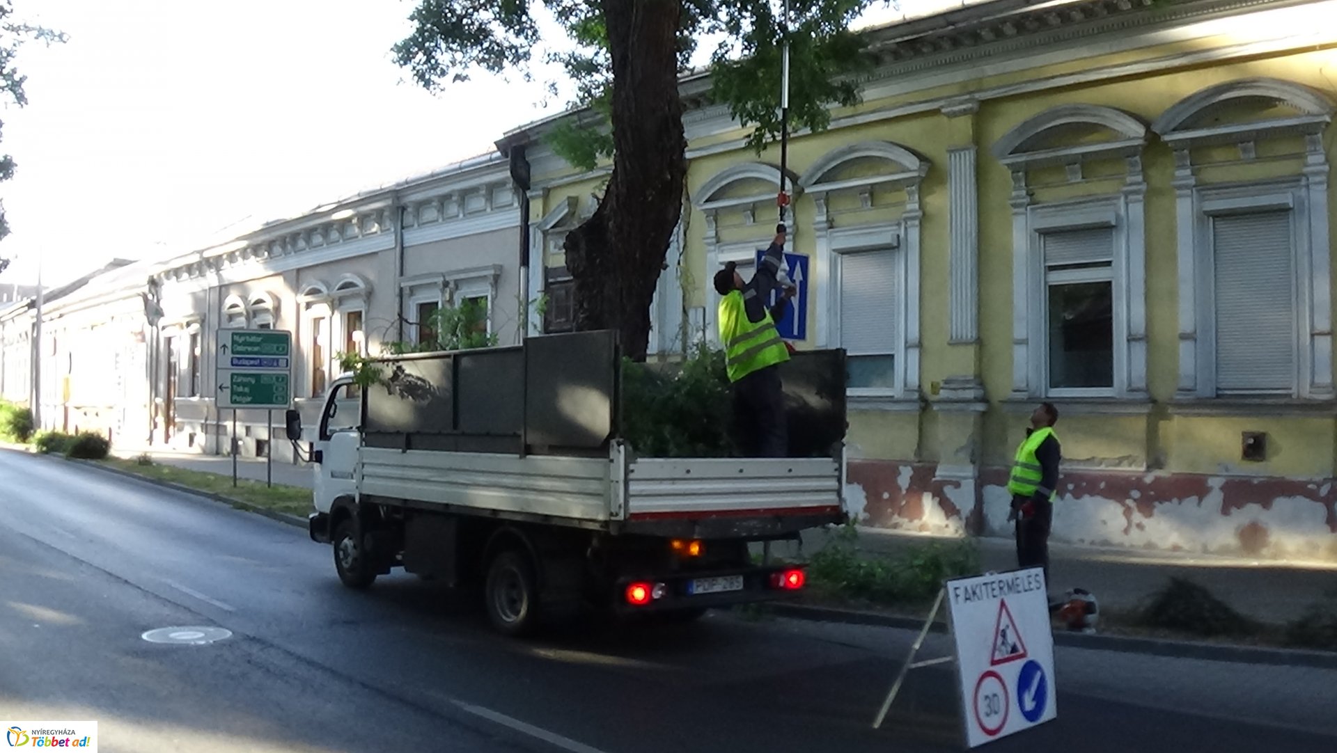 Gallyazási munkálatokat végeznek a Szent István utcán